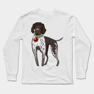 Cute German Shorthaired Pointer Drawing Long Sleeve T-Shirt